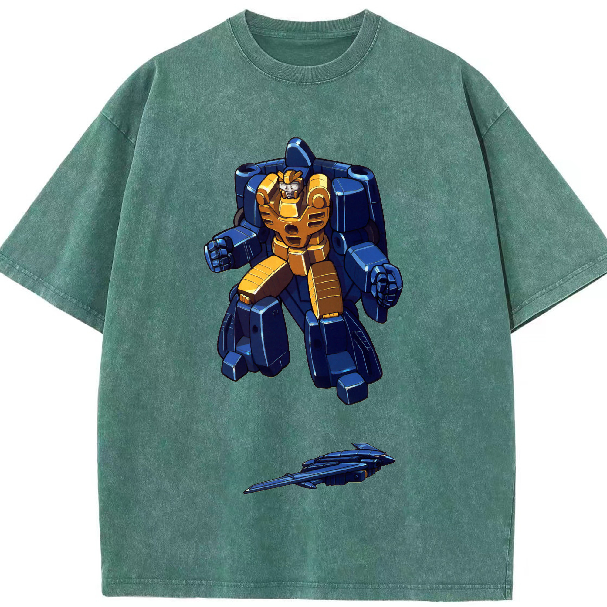 （画像用）  綿100% ヴィンテージ風 半袖Tシャツ（フロントプリント）
